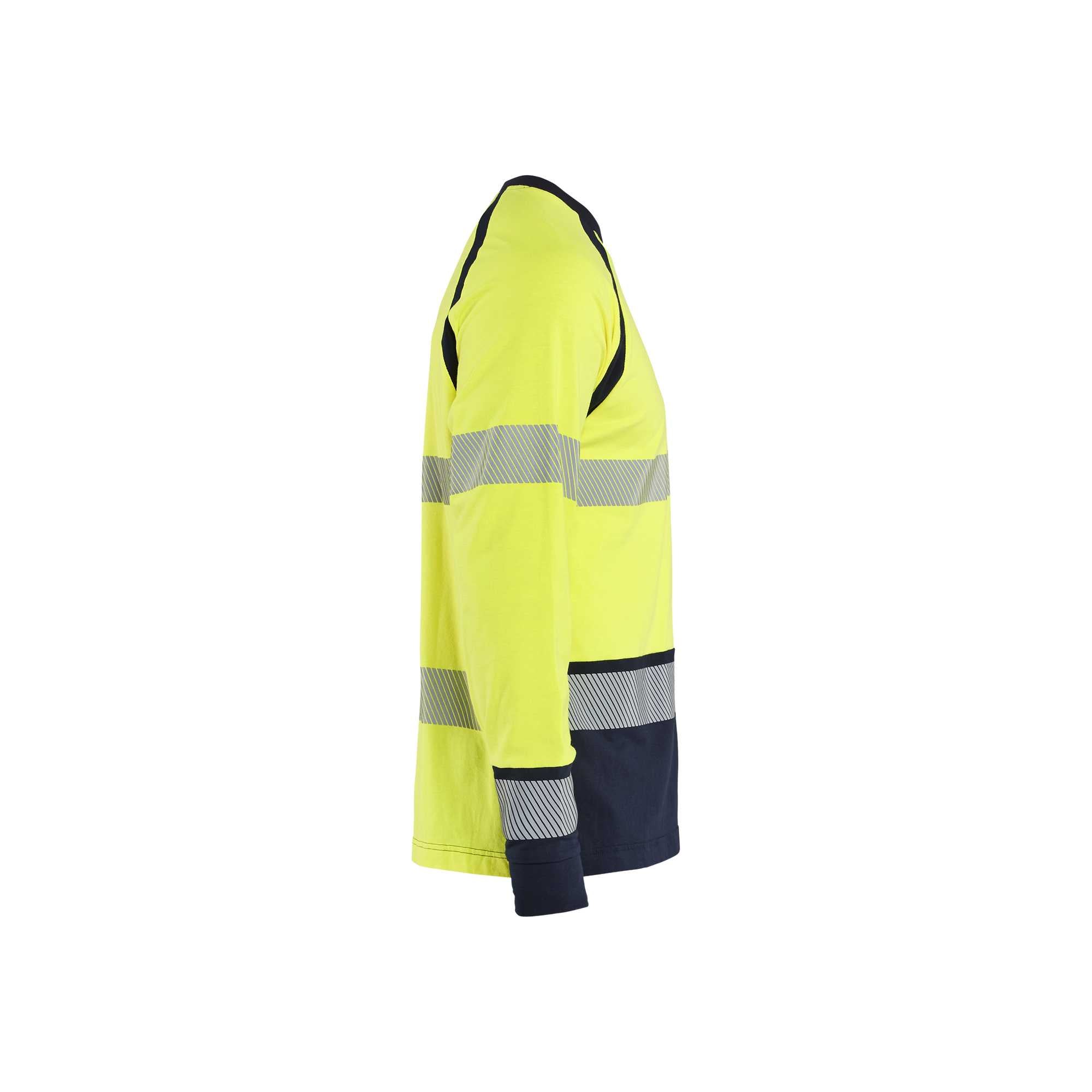 BLAKLADER 34361737 Long sleeved T shirt Multinorm Hi Vis Reflective Long Sleeve Work T-Shirt MEN - Flame Retardant